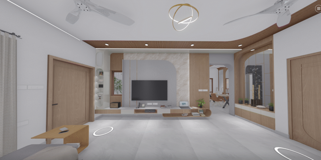 Living Room Interior — 360° Virtual Tour